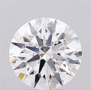 Picture of Lab Grown Diamond 3.44 Carats, Round with Ideal Cut, D Color, IF Clarity and Certified by IGI