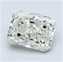 Natural Diamond 1.50 Carats, Radiant with  Cut, J Color, VS2 Clarity and Certified by GIA