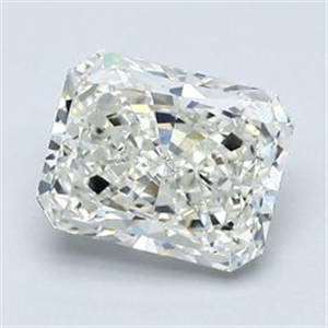 Picture of Natural Diamond 1.50 Carats, Radiant with  Cut, J Color, VS2 Clarity and Certified by GIA