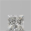Natural Diamond 0.60 Carats, Princess with  Cut, I Color, VVS2 Clarity and Certified by GIA