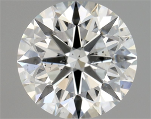 Picture of Natural Diamond 0.70 Carats, Round with Excellent Cut, H Color, SI2 Clarity and Certified by GIA