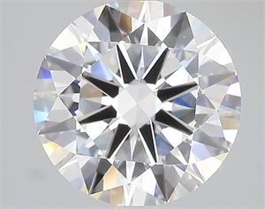 Picture of Lab Grown Diamond 4.05 Carats, Round with Excellent Cut, D Color, VVS2 Clarity and Certified by IGI