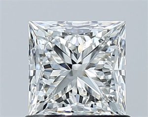 Picture of Natural Diamond 1.01 Carats, Princess with  Cut, G Color, VS1 Clarity and Certified by GIA