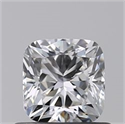 Natural Diamond 0.70 Carats, Cushion with  Cut, D Color, VS2 Clarity and Certified by GIA