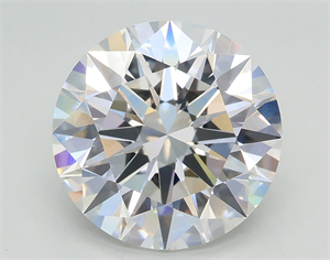 Picture of Lab Grown Diamond 4.03 Carats, Round with Ideal Cut, E Color, VS1 Clarity and Certified by IGI