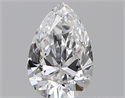 Natural Diamond 0.47 Carats, Pear with  Cut, D Color, VVS2 Clarity and Certified by GIA