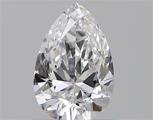 Picture of Natural Diamond 0.47 Carats, Pear with  Cut, D Color, VVS2 Clarity and Certified by GIA