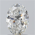Natural Diamond 1.01 Carats, Oval with  Cut, F Color, SI1 Clarity and Certified by GIA