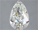 Natural Diamond 2.01 Carats, Pear with  Cut, H Color, SI1 Clarity and Certified by GIA