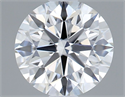 Lab Grown Diamond 1.02 Carats, Round with Ideal Cut, F Color, VVS1 Clarity and Certified by IGI