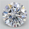Lab Grown Diamond 1.02 Carats, Round with Ideal Cut, D Color, VVS2 Clarity and Certified by IGI
