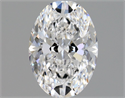 Natural Diamond 1.01 Carats, Oval with  Cut, D Color, VVS2 Clarity and Certified by GIA