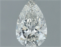 Natural Diamond 0.50 Carats, Pear with  Cut, H Color, SI1 Clarity and Certified by GIA