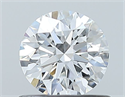 Diamante Natural 0.65 quilates, Redondo , Color E, claridad IF y certificado GIA