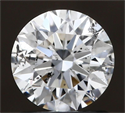 Natural Diamond 1.02 Carats, Round with Excellent Cut, F Color, I1 Clarity and Certified by GIA