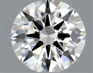 Picture of Natural Diamond 0.58 Carats, Round with Excellent Cut, F Color, SI2 Clarity and Certified by GIA