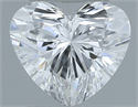 Natural Diamond 0.30 Carats, Heart with  Cut, E Color, VVS2 Clarity and Certified by GIA