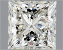 Natural Diamond 1.01 Carats, Princess with  Cut, I Color, VVS2 Clarity and Certified by GIA