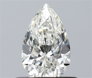 Picture of Natural Diamond 0.50 Carats, Pear with  Cut, H Color, VVS1 Clarity and Certified by IGI