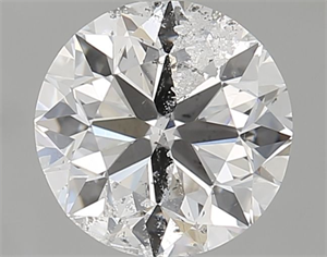 Picture of Natural Diamond 0.91 Carats, Round with Very Good Cut, E Color, I1 Clarity and Certified by GIA