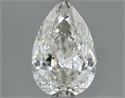 Natural Diamond 0.80 Carats, Pear with  Cut, I Color, SI1 Clarity and Certified by IGI