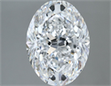 Natural Diamond 2.51 Carats, Oval with  Cut, D Color, VS2 Clarity and Certified by GIA