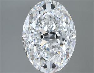 Picture of Natural Diamond 2.51 Carats, Oval with  Cut, D Color, VS2 Clarity and Certified by GIA