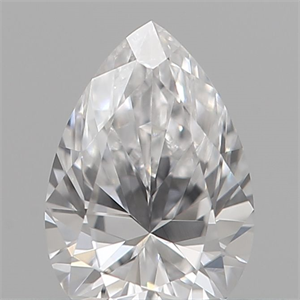 Picture of Natural Diamond 0.11 Carats, Pear with  Cut, E Color, VVS2 Clarity and Certified by IGI