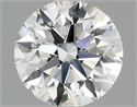 Lab Grown Diamond 0.97 Carats, Round with Ideal Cut, D Color, VVS1 Clarity and Certified by IGI
