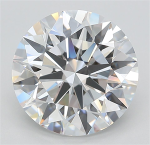 Picture of Lab Grown Diamond 5.42 Carats, Round with Ideal Cut, E Color, IF Clarity and Certified by IGI