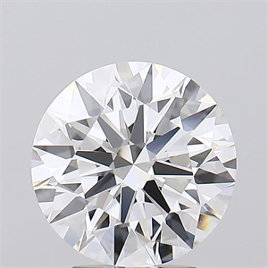 Picture of Lab Grown Diamond 3.23 Carats, Round with Ideal Cut, D Color, FL Clarity and Certified by IGI