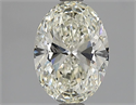 Natural Diamond 1.12 Carats, Oval with  Cut, K Color, SI2 Clarity and Certified by GIA