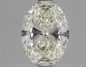 Picture of Natural Diamond 1.12 Carats, Oval with  Cut, K Color, SI2 Clarity and Certified by GIA
