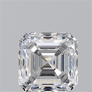 Picture of Natural Diamond 0.70 Carats, Asscher with  Cut, E Color, VS1 Clarity and Certified by GIA