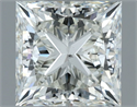 Natural Diamond 1.00 Carats, Princess with  Cut, H Color, VS2 Clarity and Certified by IGI