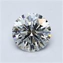 Lab Grown Diamond 2.06 Carats, Round with Ideal Cut, D Color, IF Clarity and Certified by IGI