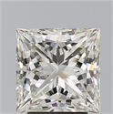 Natural Diamond 3.21 Carats, Princess with  Cut, K Color, VS2 Clarity and Certified by GIA