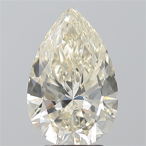 Picture of Natural Diamond 3.01 Carats, Pear with  Cut, M Color, SI2 Clarity and Certified by GIA