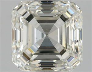 Picture of Natural Diamond 1.51 Carats, Asscher with  Cut, K Color, VS2 Clarity and Certified by GIA