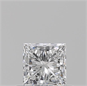 Natural Diamond 0.51 Carats, Princess with  Cut, E Color, VS2 Clarity and Certified by GIA