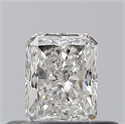 Natural Diamond 0.33 Carats, Radiant with  Cut, F Color, VVS1 Clarity and Certified by GIA