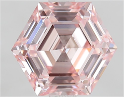 Picture of Lab Grown Diamond 2.01 Carats, HEXAGONAL with  Cut, Fancy Pink Color, VVS2 Clarity and Certified by IGI