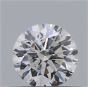 Natural Diamond 0.40 Carats, Round with Excellent Cut, F Color, SI2 Clarity and Certified by IGI