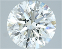 Natural Diamond 2.50 Carats, Round with Excellent Cut, H Color, VS2 Clarity and Certified by IGI