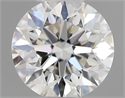 Natural Diamond 0.43 Carats, Round with Excellent Cut, F Color, VS1 Clarity and Certified by GIA