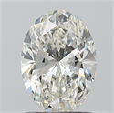 Natural Diamond 1.20 Carats, Oval with  Cut, H Color, SI1 Clarity and Certified by GIA