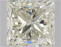 Natural Diamond 1.05 Carats, Princess with  Cut, L Color, VS1 Clarity and Certified by HRD