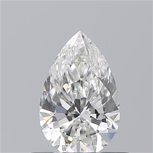 Picture of Natural Diamond 0.55 Carats, Pear with  Cut, G Color, VS2 Clarity and Certified by GIA