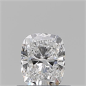 Natural Diamond 0.59 Carats, Cushion with  Cut, D Color, VVS1 Clarity and Certified by GIA