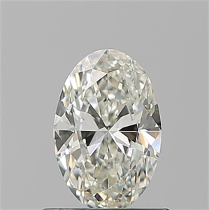 Foto Diamante Natural 0.71 quilates, Ovalado , Color J, claridad VVS1 y certificado GIA de